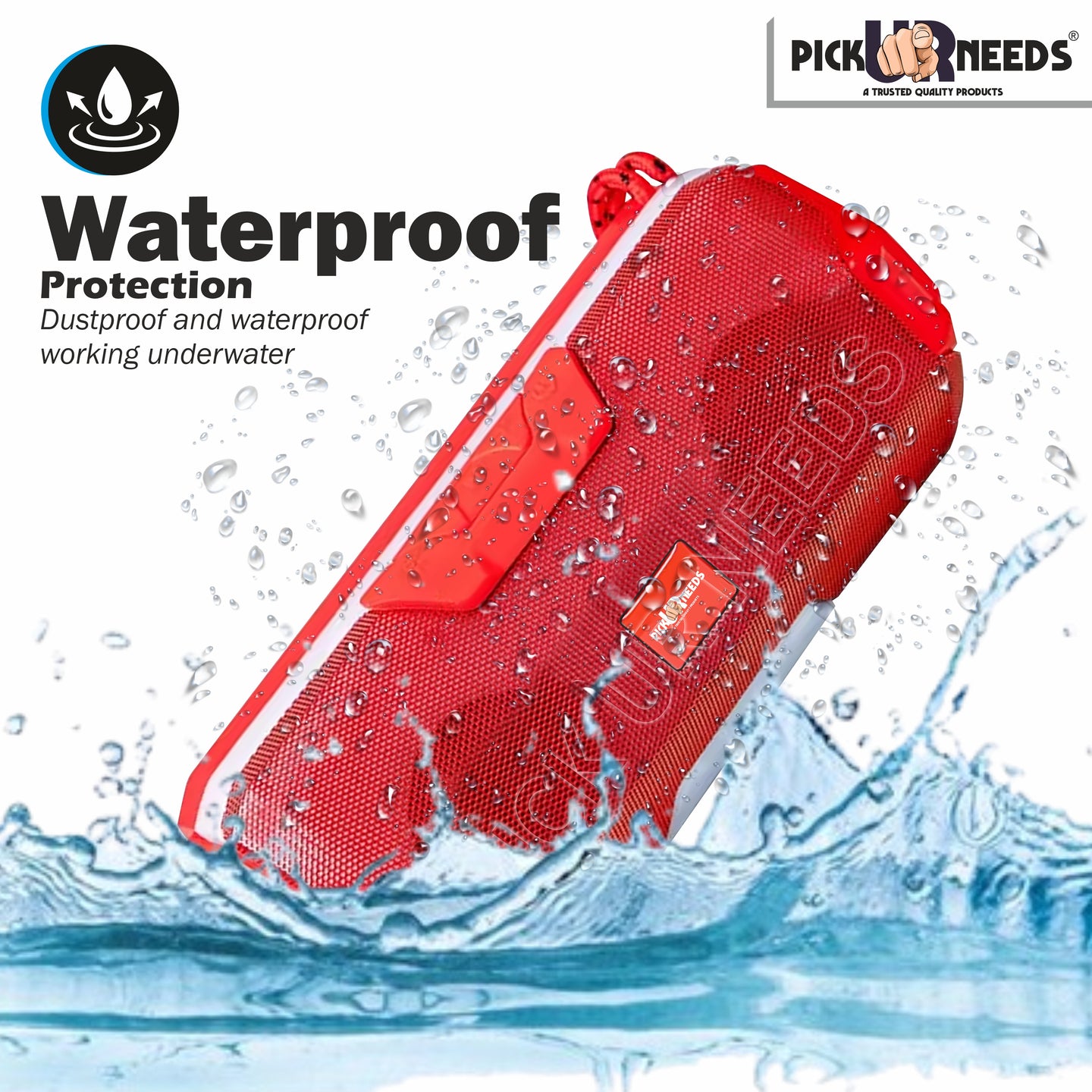 Pick Ur Needs  Rechargeable Mini Portable Wireless Bluetooth Super Bass Speaker With HD Audio 10 W Bluetooth Speaker (Green, Stereo Channel)